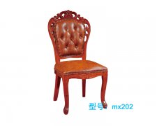 實木餐椅，電動餐桌配套椅子-型號：MX202