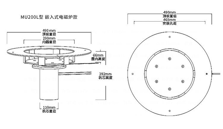 小型餐桌電動機芯